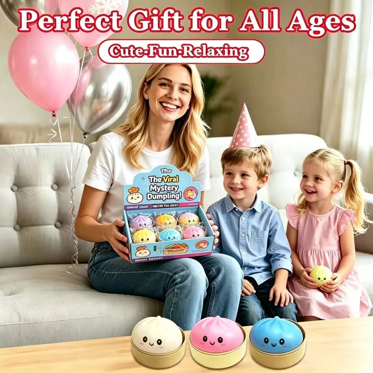 Squishy Dumpling Stress Relievers
